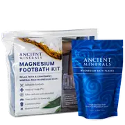 Ancient Minerals Inflatable Magnesium Foothbath Kit with Mag Flakes