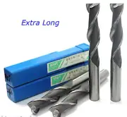 Extra Long 5pcs 8mm 4 Flute HSS & Aluminium End Mill Cutter CNC Bit Extended