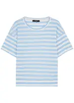 Max Mara Weekend Falla Striped Linen T-shirt - Blue - M (UK12 / M) M (UK12 / M)
