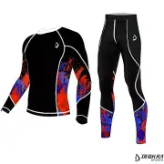Mens Compression Thermal Workout Fitness Skin Tights Gym Yoga Running Pants