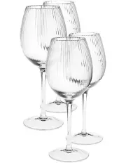 [Hottie] Ollie Wine Glass Set 4 Piece in Clear