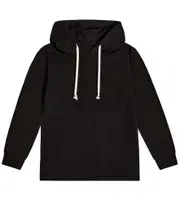 [Rick Owens Kids] Rick Owens Kids Cotton jersey hoodie Y 8 black