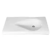 NIC Design Pillow Ceramic Wall Mount Home/Bathroom Basin/Sink White 102x50cm