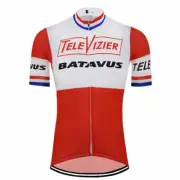 TeleVizier Batavus Cycling Jersey Bicycle Jersey Cycling Shirt Cycling Top Retro