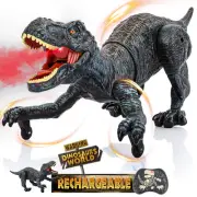 Remote Control Dinosaurs Toys for 3-5 & 5-7, Robot Walking Dinosaur with Ligh...