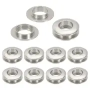 15.5mm(5/8 Inch) Brass Hole Eyelet, 10 Pcs Arc Surface Grommet, Imitation Silver