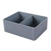 Plastic Home Storage Box Grid Desktop Sundries Cosmetic Closet Bin Home Office Bathroom Storage Box Organizer Desktop