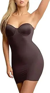 [Naomi & Nicole] Naomi and Nicole Women's Unbelievable Comfort Convertible Strapless Braslip