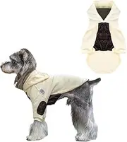 CuteBone Dog Hoodie Onesie Pet Clothes Hooded Quilted Soft Leather Panel DH03S-AU