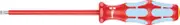 Wera 3160 VDE Stainless Insulated Screwdriver for Slotted Screws, 0.6 mm x 3.5 mm x 100 mm Size