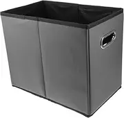 OSALADI Multi Purpose Storage Organizer Box Double Handles Home Use Sundries Basket for Files Makeup Tools Deep Grey Design Versatile Storage
