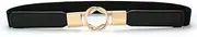 [AIMALL] Waistband Stretch Belt Waist Belts Wide Waistband Gold Buckle Elastic Waist Belt – 26.7 Inch Wide Stretchable Waistband for Dresses, Coats, and Blouses