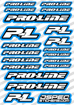 PROLINE RC ROCK CRAWLING RC DRAG OFFROAD STICKER DECAL SET CRAWLER ACCESSORIES