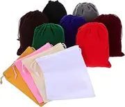 JECOMPRIS 11pcs Velvet Drawstring Bag Small Jewelry Pouch Christmas Favor Bag Holiday Candy Bag Velvet Pouch for Wedding Birthday Party Favor