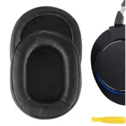 Geekria Protein Leather Ear Pads for Audio-Technica ATH-MSR7 Headphones (Black)