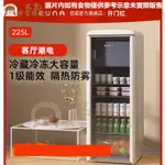 名創家電體驗館EUNA/優諾SC-225R冰吧小聚透明冷藏飲料櫃酒櫃復古家用客廳小冰箱