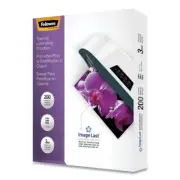 Fellowes 5244101 9" x 11.5" 3 mil. Laminating Pouches - Clear (200/PK) New
