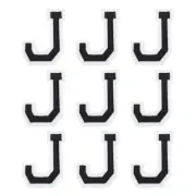 Letters J Patches Black Iron-On Letters Patch for Clothing Repair 9 Pcs