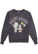 Saint Mxxxxxx Saint Aries Printed Cotton Sweatshirt - Black - M M