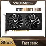 6GB GDDR6 芯片電腦顯卡 GTX1660TI 6144MB 顯卡 VGA PC 遊戲適用於 NVIDIA