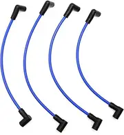 4 PCs Marine Spark Plug Wire Set, Replacement for Johnson Evinrude 90HP 115 HP, Outboard Engines OE Replacement #18-8839 9-28092, Ignition Conductor Cables Leads Spark Plug Wires