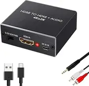 T Tersely 4K x 2K HDMI to Optical TOSLINK SPDIF + 3.5mm Stereo Audio Extractor Converter Splitter Adapter With RCA Cable