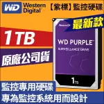 WD 紫標 3.5吋 1TB 監控專用 硬碟 監控硬碟 WD10PURZ 監視器 攝影機 監控主機 紫標 3年保固