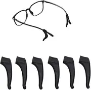3 Pairs Eyeglass Ear Grip Hook, Anti - Slip Comfortable Silicone Elastic Ear Hook, Eyeglasses Temple Tips Sleeve Retainer For Sunglasses Reading Glasses Eyewear, Sport Eyeglass Strap