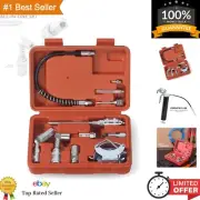 Versatile Grease Gun Accessory Kit with Storage Case - Ideal for Workshops