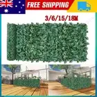 UP 18M Artificial Ivy Leaf Plant Wall Hedge Fence Screen Hedging Privacy Cover