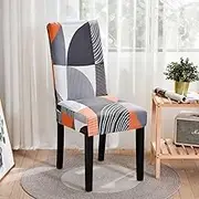 SHIYONG Chair Cover Spandex Elastic Removable Jacquard High Back Protector Seat Home Wedding Hotel Banquet Kitchen