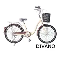 在飛比找momo購物網優惠-【DIVANO】24吋單速低跨淑女車(紅 粉 紫 米)
