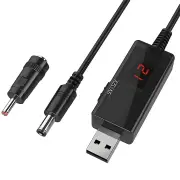 USB Power Boost Line DC 5V To DC 9V / 12V Step Up Module USB Converter Adapter Cable 5.5mm for Router Modem Fan Speaker