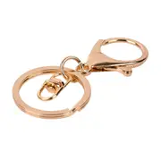 Swivel Keyring Lobster Clasps Keychain Key Ring Clasp Lanyard Trigger Clips Claw Chain Snap Hooks Ring Hook Metal Split Hanging Crafts Kit KC Gold