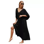 Womens Bathing Suit Cover Up Sexy Swimwears Drawstring Beach Bikinis Cover up