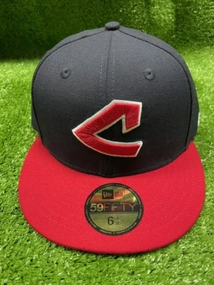 Cleveland Guardians Cooperstown 59FIFTY New Era Fitted Hat Navy Red