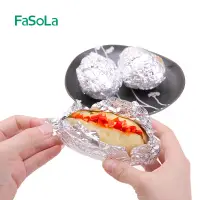 在飛比找蝦皮購物優惠-FaSoLa 燒烤鋁箔錫紙 烤肉加厚錫箔紙烤箱紙燒烤烤盤吸油