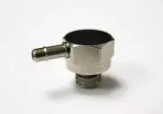 1pc Nickel Plated Brass Elbow 1/16 ID Hose x 10-32 UNF MettleAir 139NP-1U10-SB