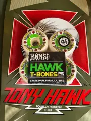 Power Peralta Tony Hawk T-Bones 60mm white skateboard wheels