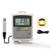 Portable Temperature & Humidity Data Logger Water Dust Proof External Sensor