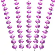 14 mm Crystal Garland Strands, 16.4 Ft Octagon Chandelier Bead String, Purple