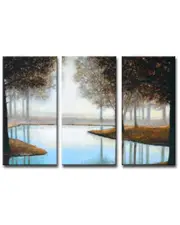 Ready2HangArt Woodland Retreat 3pc Wrapped Canvas Wall Art by Norman Wyatt