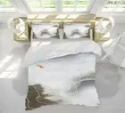 3D Crane Mountain NAO2752 Bed Pillowcases Quilt Duvet Cover Set Queen King Fay