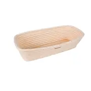 Bakemaster Rectangle Rattan Proving Basket 30X15X8cm