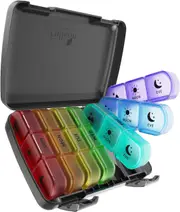 Weekly Pill Box Organizer for Medication and Supplements