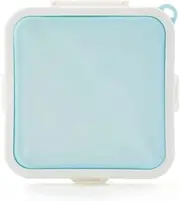 IsMwav Portable Silicone Microwave Sandwich Storage Box Snack Containers for School Reusable Toast Container Case Blue