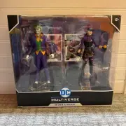DC Multiverse Batman 7 Inch Action Figure - The Joker & Punchline New in Box !!