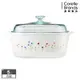 【美國康寧】Corningware 5L方形康寧鍋(春漾花朵)