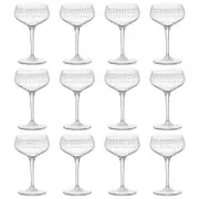 Bormioli Rocco Bartender Novecento Cocktail Glasses - 250ml Art Deco - Pack of 12