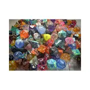 200pc Chessex Individual Polyhedral Discontinued Dice w/ Bag For Tabletop RPG